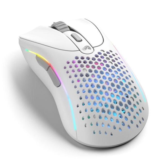 Геймърска мишка Glorious Model D 2, оптична 26 000 DPI, Wireless/USB, Matte White