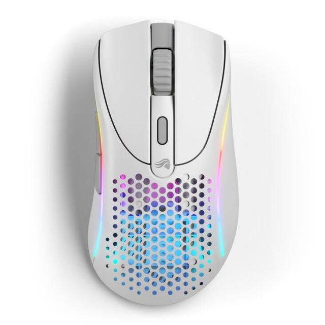Геймърска мишка Glorious Model D 2, оптична 26 000 DPI, Wireless/USB, Matte White