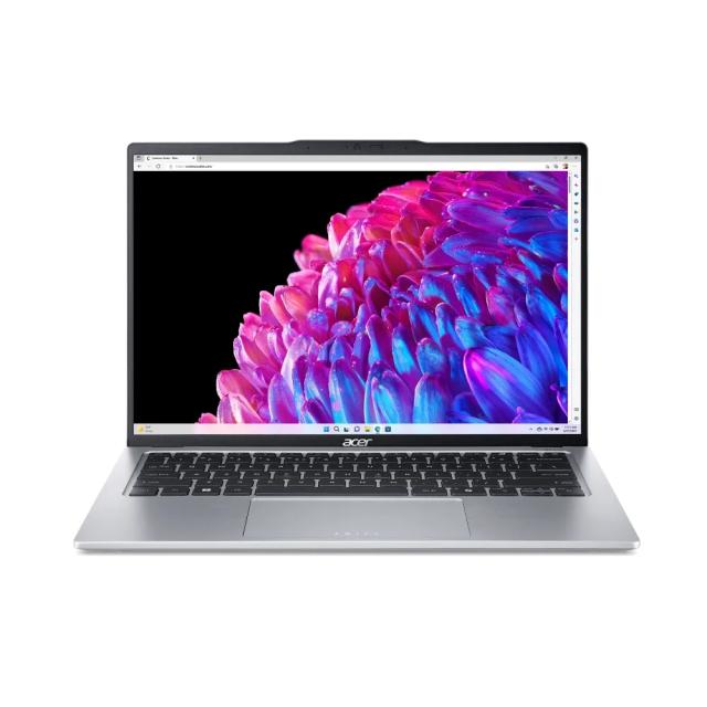 Лаптоп Acer Swift Go 14 SFG14-73-59KB, Intel Core Ultra 5 125U 12C (1.3/4.3GHz, 12MB) 14" (35.56cm) 2.2K IPS Anti-Glare Display, 16GB LPDDR5X, 512GB SSD NVMe, 2x Thunderbolt 4, Free DOS