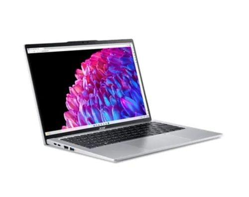 Лаптоп Acer Swift Go 14 SFG14-73-59KB, Intel Core Ultra 5 125U 12C (1.3/4.3GHz, 12MB) 14" (35.56cm) 2.2K IPS Anti-Glare Display, 16GB LPDDR5X, 512GB SSD NVMe, 2x Thunderbolt 4, Free DOS