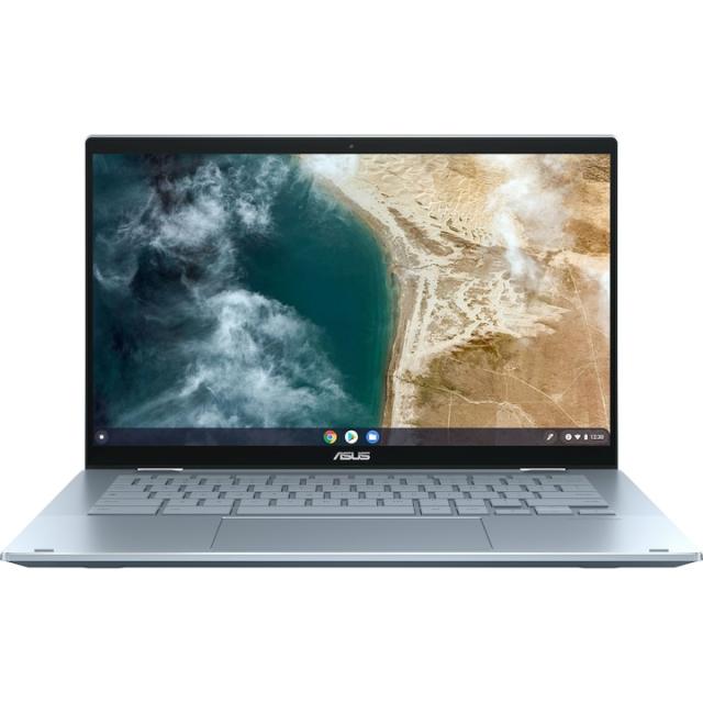 Лаптоп Asus Chromebook Flip CX5400FMA-AI0198, Intel Core i5-1130G7 4C (1.1/4.0GHz, 8MB Cache),14" (35.56cm) Full HD Touchscreen Glare Display, 8GB LPDDR4X, 128GB SSD, 1x USB 3.2 Gen 1, ChromeOS