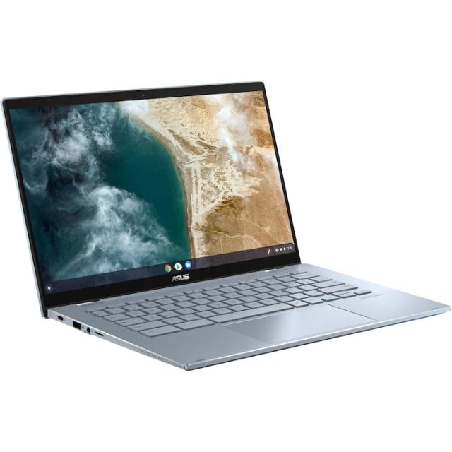 Лаптоп Asus Chromebook Flip CX5400FMA-AI0198, Intel Core i5-1130G7 4C (1.1/4.0GHz, 8MB Cache),14" (35.56cm) Full HD Touchscreen Glare Display, 8GB LPDDR4X, 128GB SSD, 1x USB 3.2 Gen 1, ChromeOS