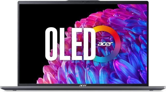 Лаптоп Acer Swift Go 16 SFG16-72-78L3, Intel Core Ultra 7 155H 16C (1.4/4.8GHz, 24MB Cache), 16" (40.64cm) 3.2K OLED 120Hz Glare Display, 32GB LPDDR5X, 1TB SSD NVMe, 2x Thunderbolt 4, Windows 11 Home