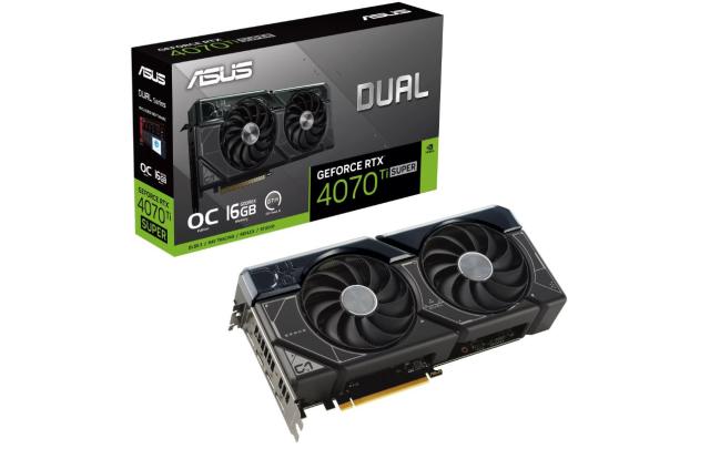 Видео карта ASUS Dual GeForce RTX 4070 Ti SUPER OC Edition 16GB GDDR6X, 256-bit, HDMI, 3x DP