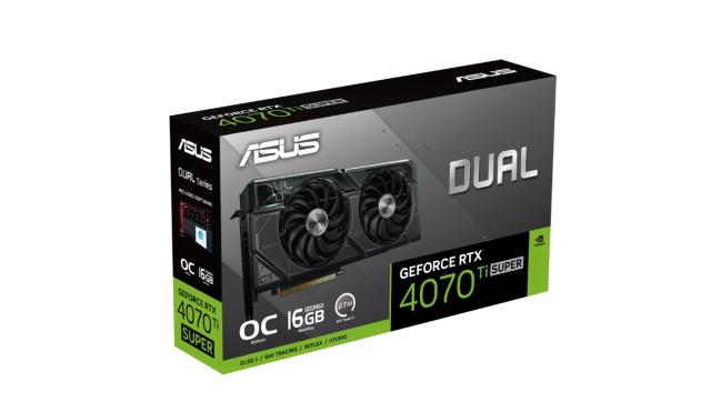 Видео карта ASUS Dual GeForce RTX 4070 Ti SUPER OC Edition 16GB GDDR6X, 256-bit, HDMI, 3x DP