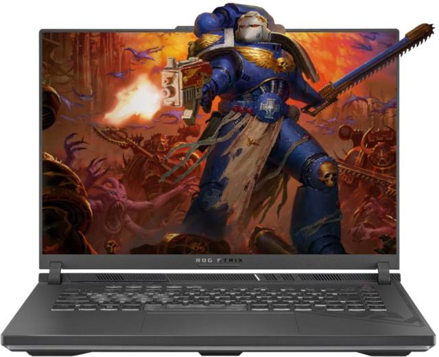 Лаптоп Asus ROG Strix G16 G614JU-N3218, Intel Core i7-13650HX 14C (2.6/4.9GHz, 24MB Cache), 16" (40.64cm) WUXGA IPS 165Hz Anti-Glare Display, NVIDIA GF RTX 4050 6GB, 16GB DDR5, 1TB SSD NVMe, 2x USB-C, Free DOS