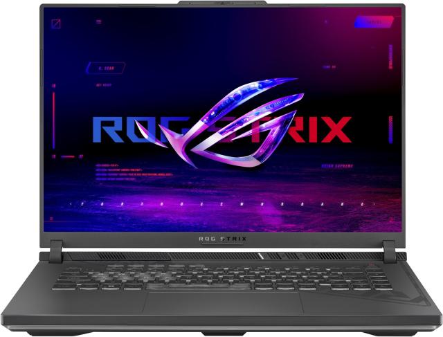 Лаптоп Asus ROG Strix G16 G614JU-N3218, Intel Core i7-13650HX 14C (2.6/4.9GHz, 24MB Cache), 16" (40.64cm) WUXGA IPS 165Hz Anti-Glare Display, NVIDIA GF RTX 4050 6GB, 16GB DDR5, 1TB SSD NVMe, 2x USB-C, Free DOS