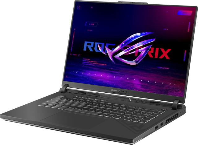 Лаптоп Asus ROG Strix G16 G614JU-N3218, Intel Core i7-13650HX 14C (2.6/4.9GHz, 24MB Cache), 16" (40.64cm) WUXGA IPS 165Hz Anti-Glare Display, NVIDIA GF RTX 4050 6GB, 16GB DDR5, 1TB SSD NVMe, 2x USB-C, Free DOS