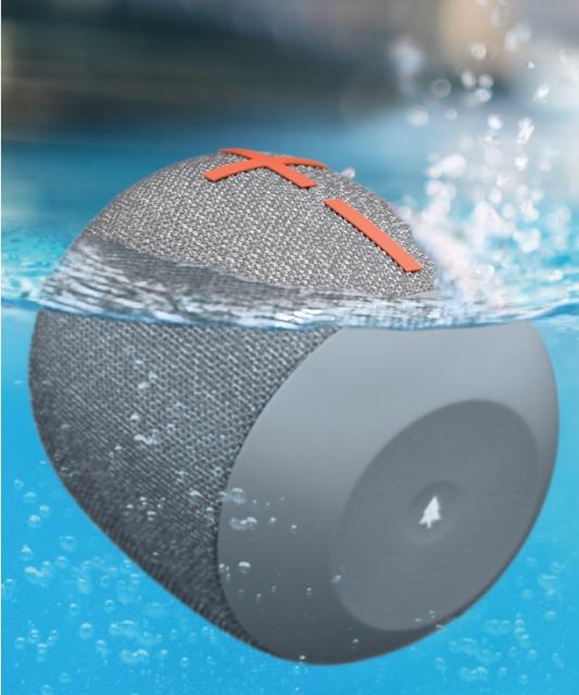 Тонколона Logitech Ultimate Ears WONDERBOOM 2, Bluetooth, micro USB, водоустойчива, Сива