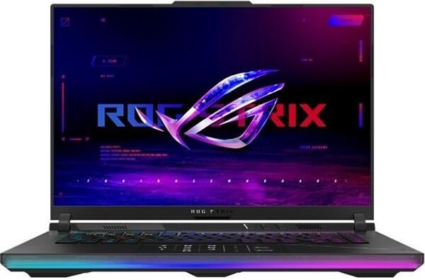 Лаптоп Asus ROG Strix SCAR 16 G634JYR-NM009X, Intel Core i9-14900HX 24C (2.2/5.8GHz, 36MB Cache), 16" (40.64cm) WQXGA Mini-LED 240Hz Display, NVIDIA GF RTX 4090 16GB, 32GB DDR5, 2TB SSD NVMe, 1x Thunderbolt 4, Windows 11 Pro