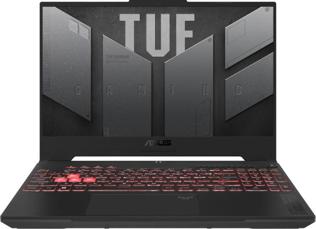 Лаптоп Asus TUF Gaming A15 FA507NUR-LP007,  AMD Ryzen 7 7435HS 8C (3.1/4.5GHz, 15.6" (39.62cm) Full HD IPS 144Hz Anti-Glare Display, NVIDIA GF RTX 4050 6GB, 16GB DDR5, 1TB SSD NVMe, 1x USB4, Free DOS