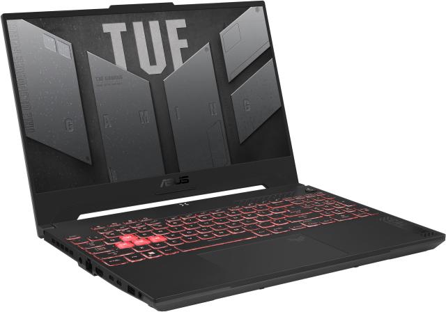 Лаптоп Asus TUF Gaming A15 FA507NUR-LP007,  AMD Ryzen 7 7435HS 8C (3.1/4.5GHz, 15.6" (39.62cm) Full HD IPS 144Hz Anti-Glare Display, NVIDIA GF RTX 4050 6GB, 16GB DDR5, 1TB SSD NVMe, 1x USB4, Free DOS