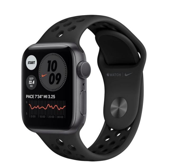 Часовник Apple Watch Nike S6 GPS, 44mm Space Gray Aluminium Case with Anthracite/Black Nike Sport Band - Regular