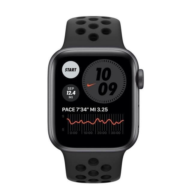 Часовник Apple Watch Nike S6 GPS, 44mm Space Gray Aluminium Case with Anthracite/Black Nike Sport Band - Regular