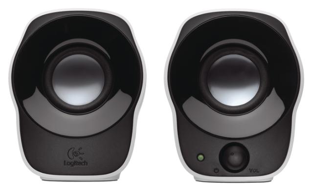 Тонколони Logitech Z120, 2.0, 1.2W, 3.5mm жак, Бели
