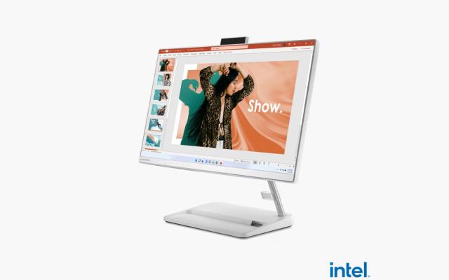 Kомпютър Lenovo IdeaCentre AIO 3 22IAP7, Intel Core i5-13420H 8C (2.1/4.6GHz, 12MB), 21.5" (54.61cm) Full HD IPS Anti-Glare Display, 8GB DDR4, 512GB SSD, 2x USB 3.2 Gen 2, Free DOS