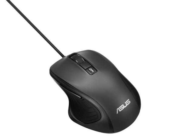 Мишка Asus UX300, оптична, 1 000 - 2 300dpi, USB, черна