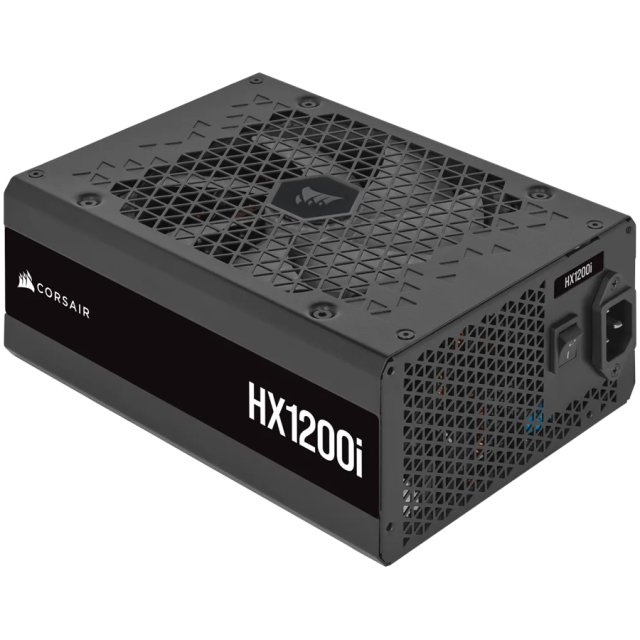 Захранване Corsair HXi Series HX1200i, 1200 Watt, 80 PLUS  Platinum, ATX 3.1, PCIe 5.1 certified