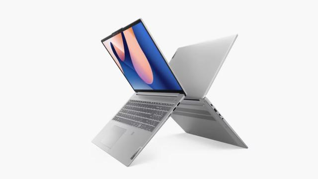 Лаптоп Lenovo IdeaPad Slim 5 16IAH8, Intel Core i5-12450H 8C (2.0/4.4GHz, 12MB Cache), 16" (40.64cm) WQHD IPS Dolby Vision Anti-Glare Display, 16GB LPDDR5, 512GB SSD NVMe, 2x USB 3.2 Gen 1, 2x USB 3.2 Gen 1 Type-C, Free DOS