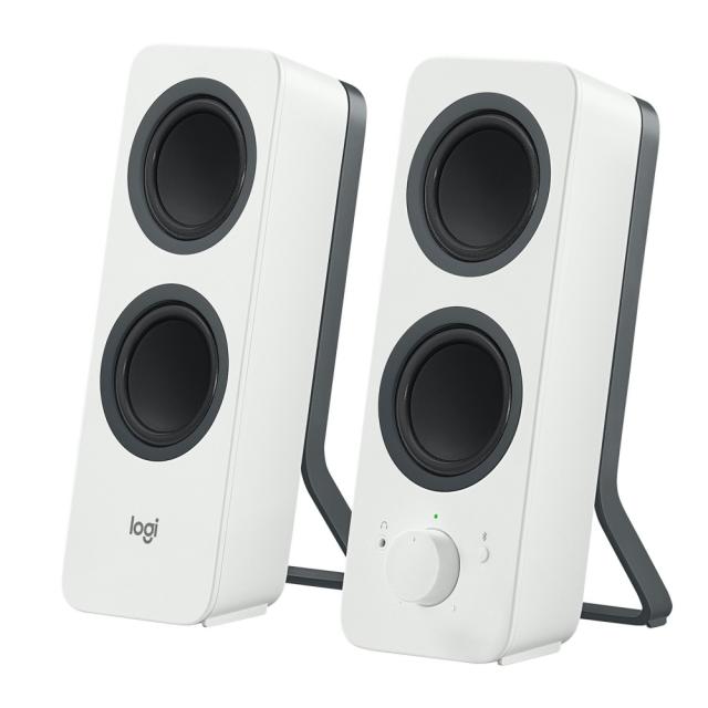 Тонколони Logitech Z207, 2.0, 10 RMS (5W + 5W), Bluetooth, Бели