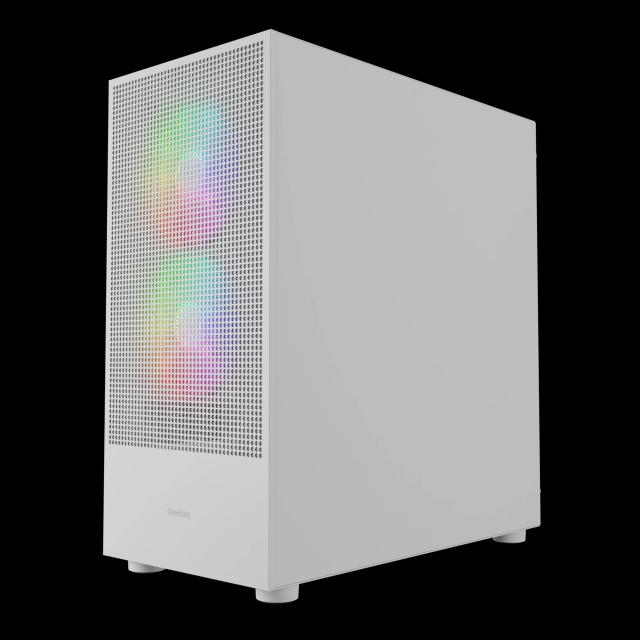 Кутия Gamdias TALOS E3 MESH ELITE White, Middle Tower, 1 x USB 3.2 Gen 2 Type-C, 1 x USB 3.0, EATX, ATX, mATX, Mini-ITX