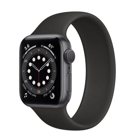 Часовник Apple Watch S6 GPS, 40mm Space Gray Aluminium Case with Black Sport Band - Regular