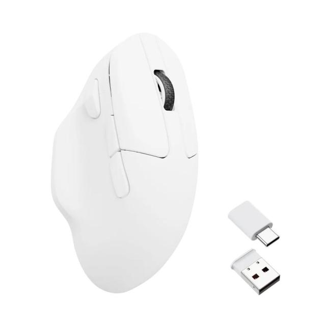 Геймърска мишка Keychron M7 1000Hz, Bluetooth/Wireless, 26 000 dpi, Matte White