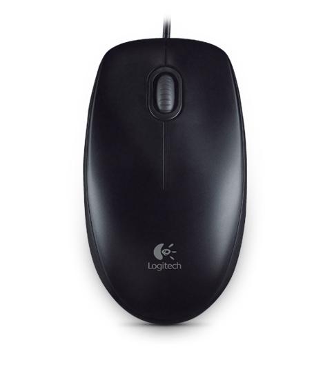 Мишка Logitech B100 Optical Mouse for Business, черен