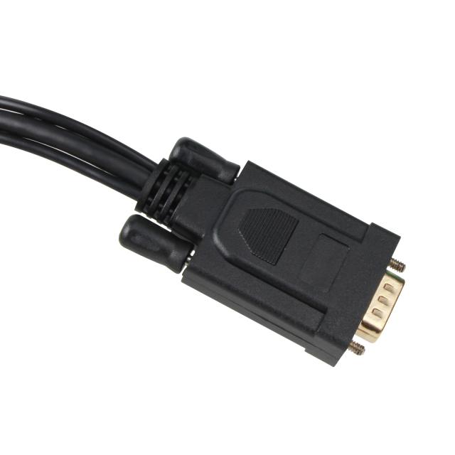 Кабел VCom HDMI (м) към VGA (м), 1.8m