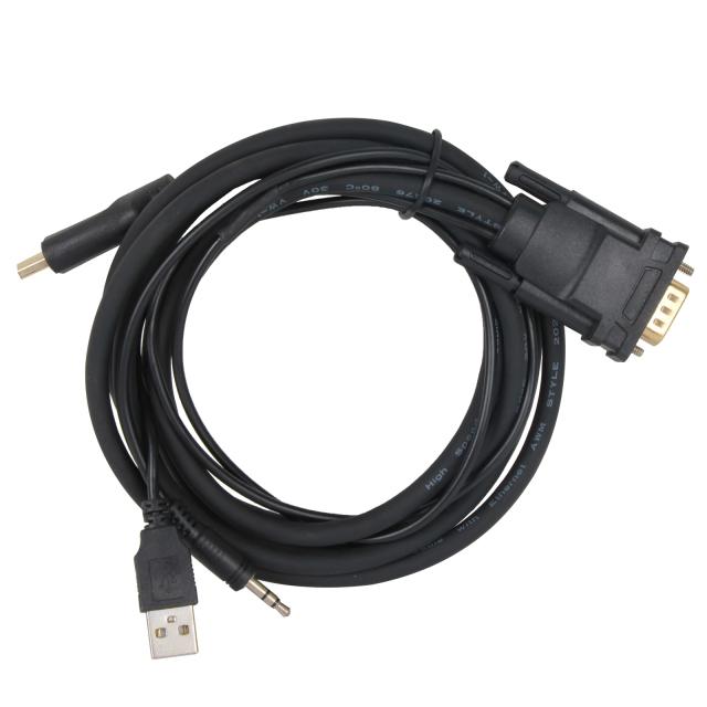 Кабел VCom VGA (м) към HDMI (м), 1.8m