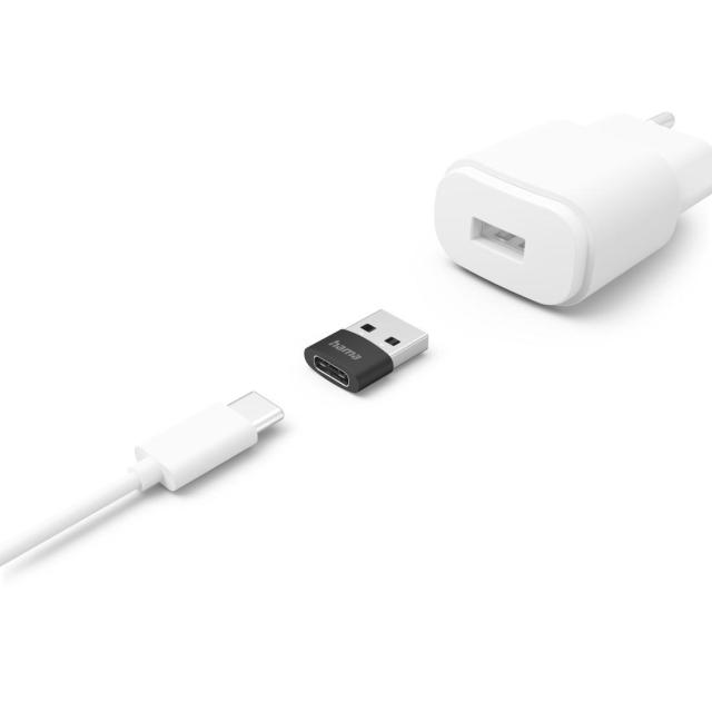 HAMA Преходник от USB-C към USB-A, 480 Mbit/s, 3 бр, 201532