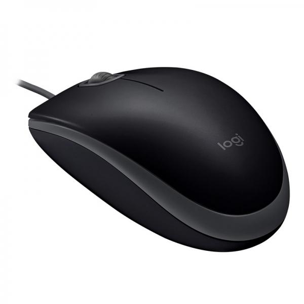 Мишка Logitech B110 Silent, черен