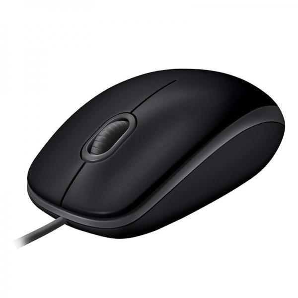 Мишка Logitech B110 Silent, черен