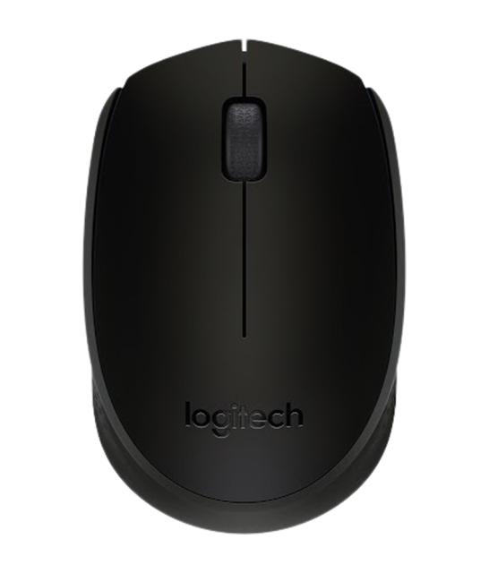 Мишка Logitech B170, оптична (1000 dpi), Wireless, USB, черна