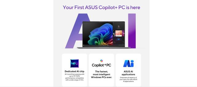 Лаптоп Asus Vivobook S 15 S5507QA-MA056W, Qualcomm Snapdragon X Elite X1E-78-100 12C (3.4GHz, 42MB Cache) 15.6" (39.62cm) 3K OLED 120Hz 600nits Glare Display, 32GB LPDDR5X, 1TB SSD, Wi-Fi 7+BT 5.4, 2x USB4, Windows 11 Home