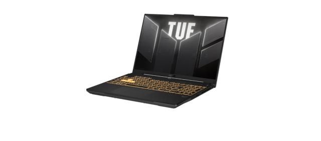 Лаптоп Asus TUF Gaming F16 FX607JV-QT180, Intel Core i7-13650HX 14C (2.6/4.9GHz, 24MB Cache), 16" (40.64cm) WQXGA IPS 165Hz Anti-Glare Display & RTX 4060 8GB, 16GB DDR5, 1TB SSD NVMe, 1x Thunderbolt 4, Free DOS