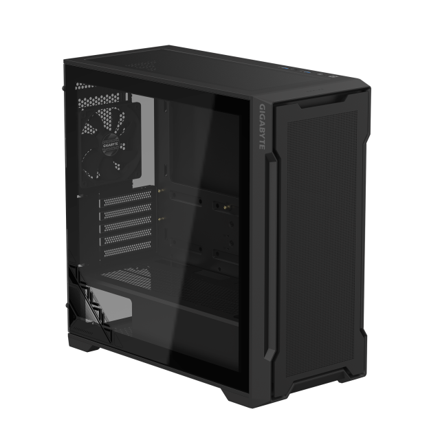 Кутия Gigabyte C102 Glass ICE, Mid-Tower, 2x USB 3.0, Mini ITX / Micro ATX, Black 