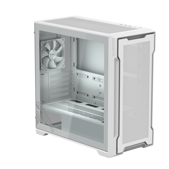 Кутия Gigabyte C102 Glass ICE, Mid-Tower, 2x USB 3.0, Mini ITX / Micro ATX, White