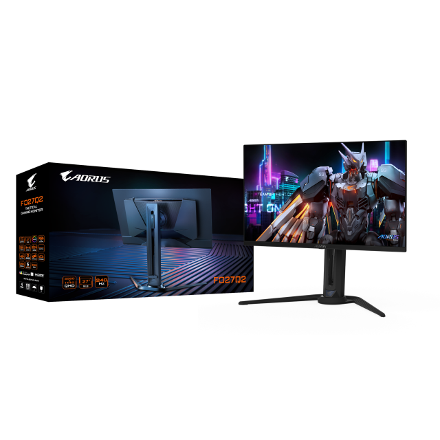 Геймърски монитор GIGABYTE AORUS FO27Q2 27" (68.58 cm) 2K QHD, 240Hz, 250 cd/m², 0.03ms, DP, USB, USB Type-C 