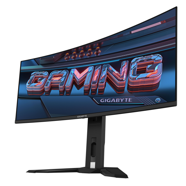 Гейминг монитор GIGABYTE MO34WQC2, 34" (86.36 cm) WQHD QD-OLED, 240Hz, 0.03ms, HDR 400, 2x HDMI, DP, USB, USB Type-C 