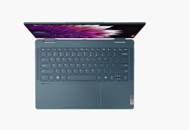 Лаптоп Lenovo Yoga 7 2-in-1 14IML9, Intel Core Ultra 7 155H 16C (1.4/4.8GHz, 24MB), 14" (35.56cm) WQXGA+ OLED 120Hz Dolby Vision Glare Touchscreen Display, 32GB LPDDR5X, 1TB SSD NVMe, 2x Thunderbolt 4, Windows 11 Home