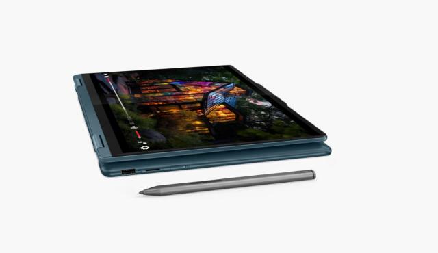 Лаптоп Lenovo Yoga 7 2-in-1 14IML9, Intel Core Ultra 7 155H 16C (1.4/4.8GHz, 24MB), 14" (35.56cm) WQXGA+ OLED 120Hz Dolby Vision Glare Touchscreen Display, 32GB LPDDR5X, 1TB SSD NVMe, 2x Thunderbolt 4, Windows 11 Home