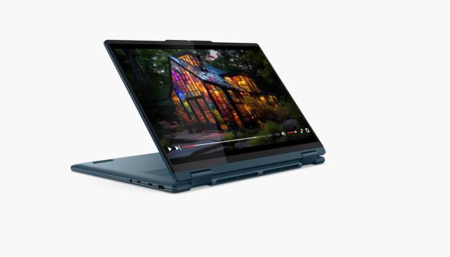 Лаптоп Lenovo Yoga 7 2-in-1 14IML9, Intel Core Ultra 7 155H 16C (1.4/4.8GHz, 24MB), 14" (35.56cm) WQXGA+ OLED 120Hz Dolby Vision Glare Touchscreen Display, 32GB LPDDR5X, 1TB SSD NVMe, 2x Thunderbolt 4, Windows 11 Home