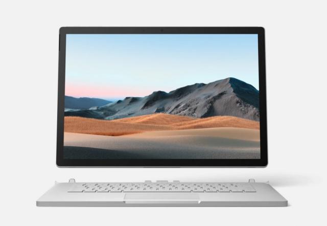 Лаптоп Microsoft Surface Book 3, Core i7-1065G7 (up to 3.90 GHz, 8MB), 15" (3240 x 2160) PixelSense Display, NVIDIA GeForce GTX 1660 Ti with Max-Q Design, 16GB RAM, 256GB PCIe SSD, Windows 10 Home, Silver
