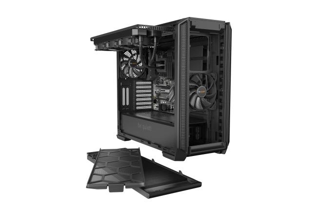 Кутия be quiet! Silent Base 601 Window Black, 2x USB 3.2 Type A, 1x USB 2.0, Middle Tower, EATX/ATX/mATX/Mini-ITX