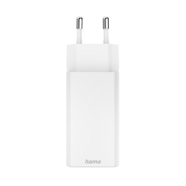 HAMA Бързо зарядно 220V, 65W, 2x USB-C, PD