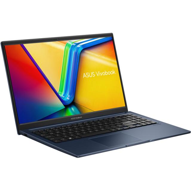 Лаптоп Asus Vivobook 15 X1504VA-BQ985, Intel Core i5-1335U 10C (1.3/4.6GHz, 12MB Cache) 15.6" (39.62cm) Full HD IPS Anti-Glare Display, 8GB DDR4, 1TB SSD NVMe, 1x USB 3.2 Gen 1 Type-C, 2x USB 3.2 Type-A, Free DOS