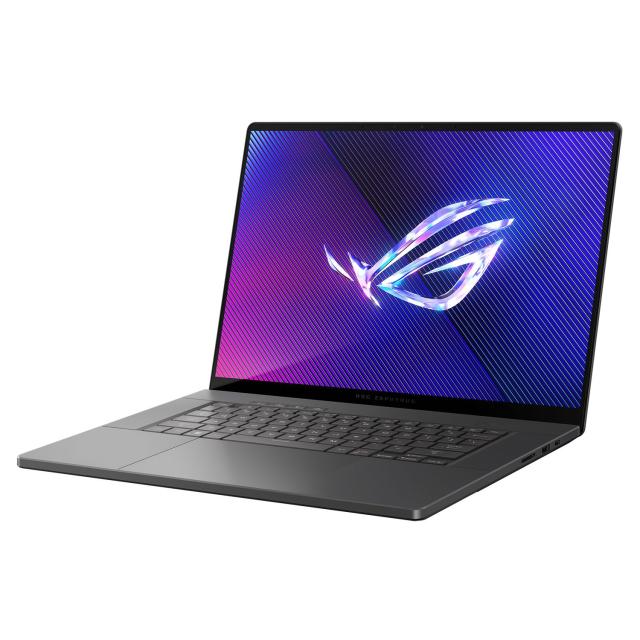 Лаптоп Asus ROG Zephyrus G16 GA605WV-QR053W, AMD Ryzen AI 9 HX 370 12C (2.0/5.1GHz, 24MB) 16" (40.64cm) WQXGA OLED 240Hz Glare Display, NVIDIA GF RTX 4060 8GB, 32GB LPDRR5X, 1TB SSD, Wi-Fi 7+BT 5.4, 1x USB4, Windows 11 Home