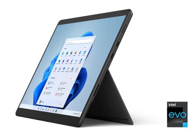Лаптоп Microsoft Surface Pro 8, Quad-core 11th Gen Intel Core i5-1135G7 Processor, 13” (2880 x 1920) PixelSense Flow Display, Intel Iris X Graphics, 8GB RAM, 256GB SSD, Windows 11 Home, Graphite