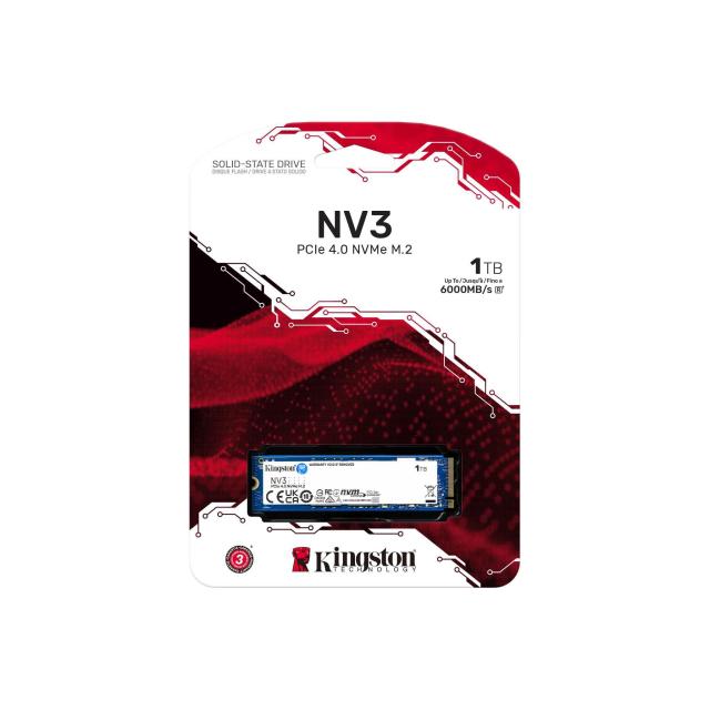 KINGSTON SSD 1TB NV3 M.2 2280 PCIe 4.0 NVMe